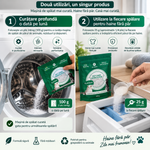 FurClean – Pudră pentru Îndepărtarea Părului de Animale în Mașina de Spălat